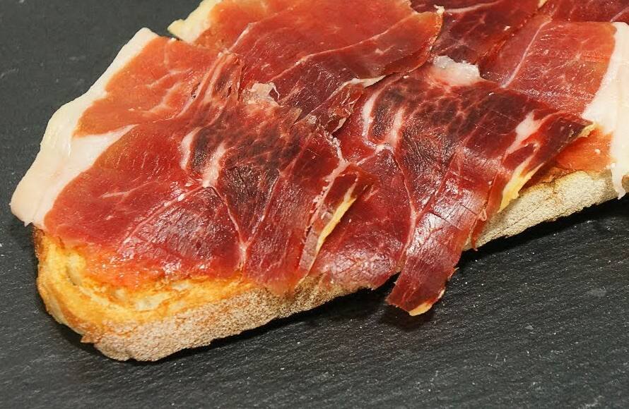 tosta de jamon iberico